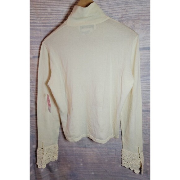 Vintage Carlisle 95% Merino Wool Lightwear Mockneck Sweater - Picture 2 of 6